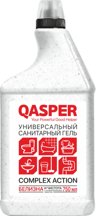 Гель санитарный универсальный "Complex Action" "Qasper", 750 мл.