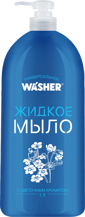Жидкое мыло с цветочным ароматом Washer-H 1000мл