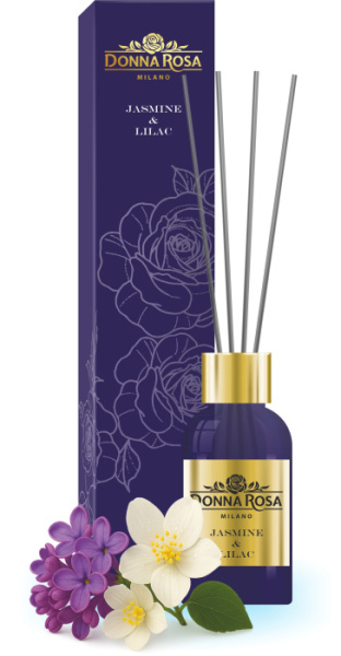  Аромадиффузор "Jasmine & Lilac", "Donna Rosa", 65мл.