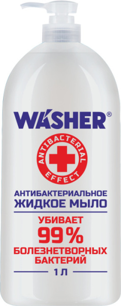 Жидкое мыло антибактериальное Washer-H, 1000мл