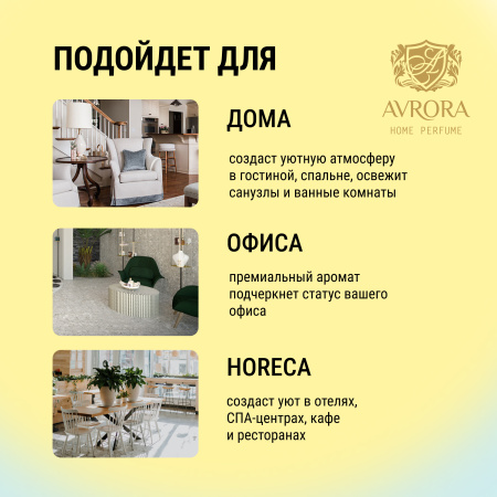 "Avrora Home Perfume"  Аромадиффузор  «Lemon», 50мл.