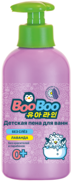 Детская пена для ванны с ароматом лаванды, BooBoo, 500мл